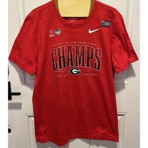 Nike UGA Georgia Bulldogs Official Locker Room Shirt 2001 Capital One Medium